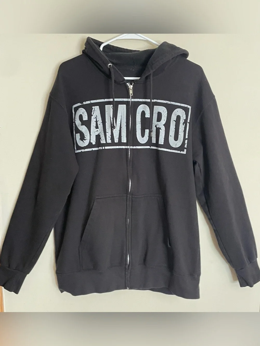 Men’s Sons of Anarchy Black Zip Up Hoodie